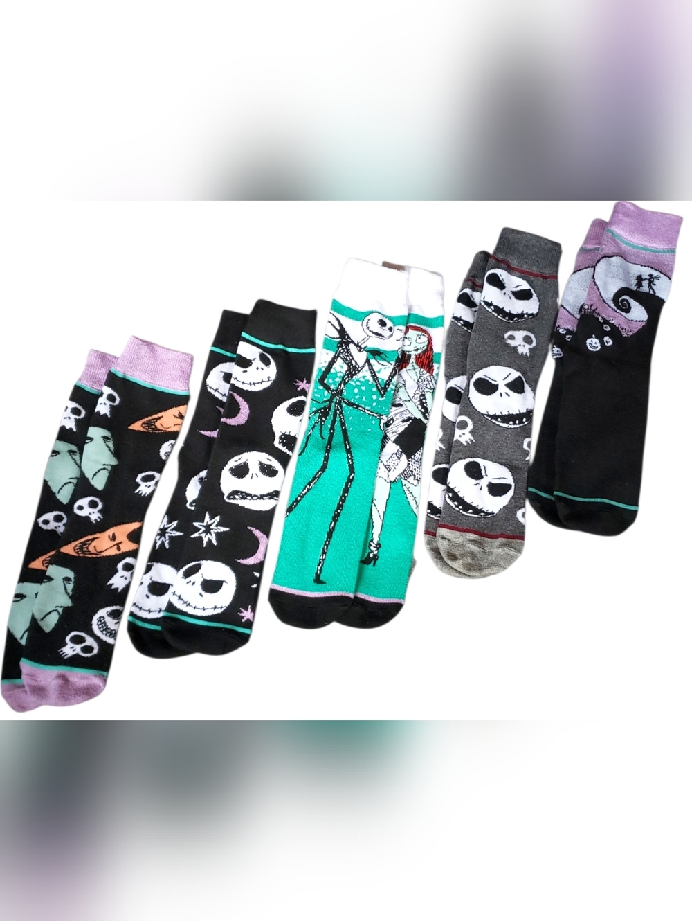 NWOT official Disney The Nightmare Before Christmas men's Women crew socks